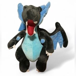 Black and Blue Dragon Plush Toy